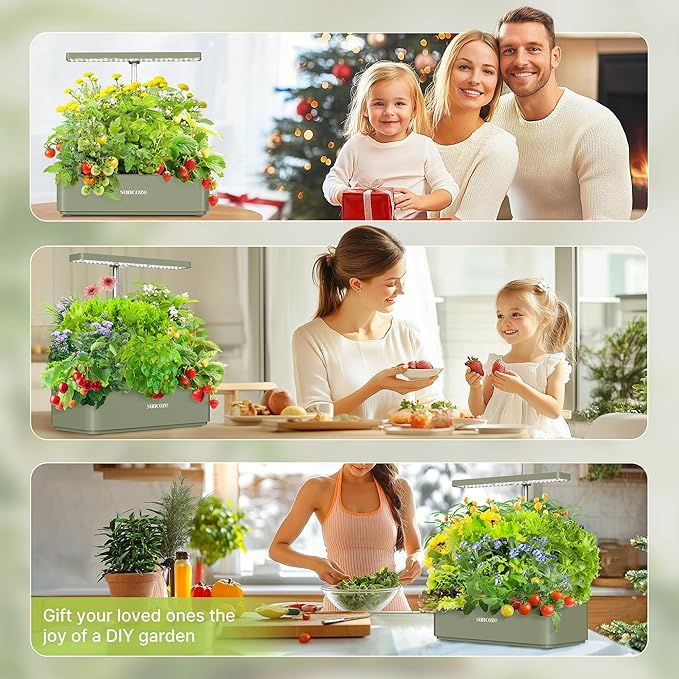 SUNCOZE Hydroponics Growing System Kit 12 Pods &amp 160pcs Hydroponic Pods Supplies