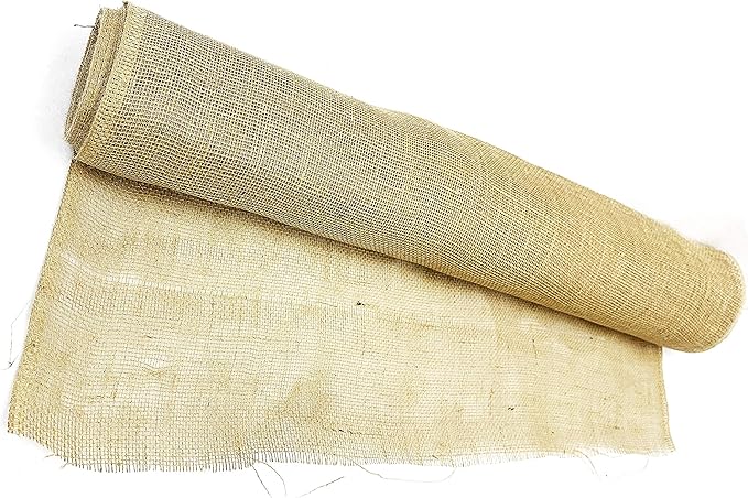 AAYU 36 x 48 feet Jute Burlap Planter Liner | Medium Weight and Weave Jute- Burlap | Biodegradable Garden Fabric | Weed Barrier | Heavy 7oz 36 inch Wide roll