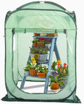 Porayhut Pop Up Greenhouse TentPortable X-Large Walk-in Flower House Indoor Outdoor Gardening Plant Sunshine Room with PE Mesh Cloth Cover for Protecting Plant from Cold Frost &amp Birds