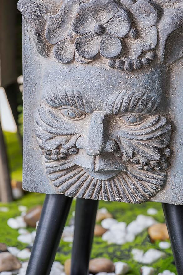 11 x 13 x 22 Greek God Statue Planter with Legs