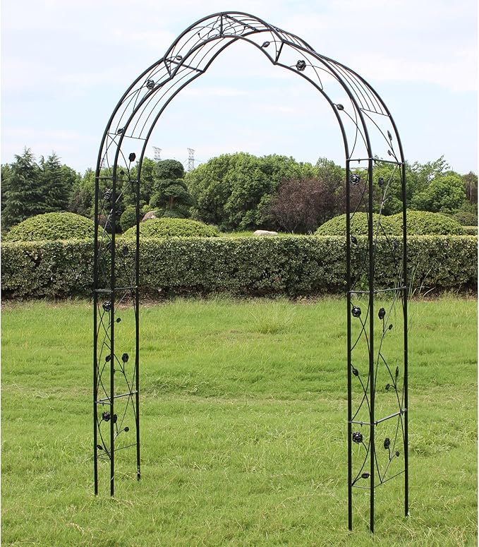 Garden Trellis Metal Garden Arch Assemble Freely with 8 Styles Garden Arbor Trellis Outdoor Trellis Climbing Plants Vines Plant Vegetable Support Rose Arch