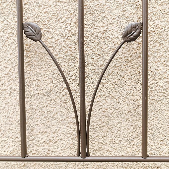 Garden Trellis for Climbing Plants 2 Packs Outdoor Trellis 5.9ft Rustproof Plant Support for Vines Vegetables Flowers Metal Planter Trellis Brown