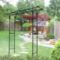 Metal Garden Arch GTrClimbing Plants Support Arch Outdoor Arch Wedding Arch Party Events Archway Black