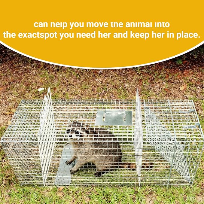 Stainless Steel Trap Divider — Heavy-Duty Fork Divider for Live Animal Traps &amp Feral Cat CagesCorrosion-Resistant Handle Fits Tomahawk/Standard 12” Traps