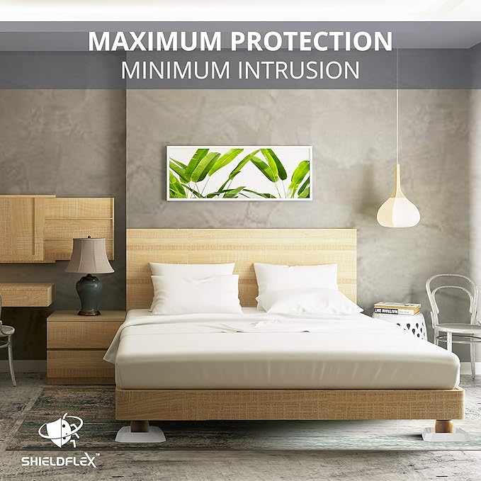 Bed Bug Trap — 4 Pack | TruGuard XL Bed Bug Interceptors (White) | Extra Large Bed Bug Traps for Bed Legs | Reliable Insect Detector Interceptor and Monitor for Pest Control and Treatment