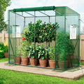 SPECILITE Heavy Duty Lean to Greenhouse for Outside Portable Walk-in Green House with Thicken PE Cover Roll-Up Zippered Door &amp 2 Ventilation Mesh Windows Large Plastic Greenhouses for Outdoors