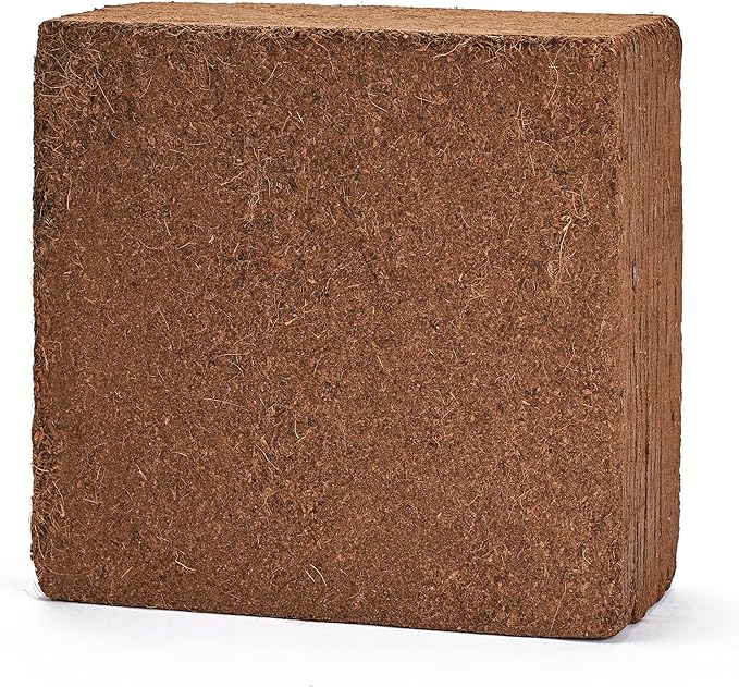 Mycelium Coco Coir Brick I Expandable Organic Coconut Fiber Substrate for Terrarium I Ideal for Reptiles Bedding Nesting &amp Burrowing I OMRI Certified &amp Non-GMO Soil Alternative 10lbs