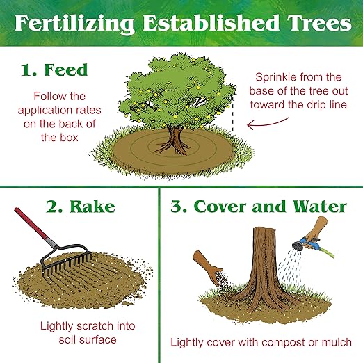 Down To Earth All Natural Fertilizers Organic Fruit Tree - Plant Food for Apples Pears Plums and Tropical Fruit Trees 6-2-4 5 lb