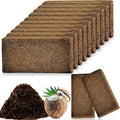Cheardia 12 Packs High Nutrition Coconut Coir Brick High Expansion Coconut Fiber Substrate with Low EC and PH Balance Organic Coco Coir for Garden Soil Potting Flower Herbs Vegetables