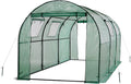 Ogrow® Deluxe Walk-in Tunnel Greenhouse with Cover - Green