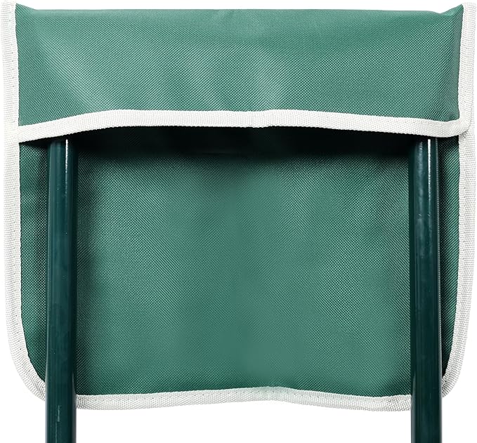 Garden Kneeler and Seat with Tool Pouch Foldable Stool EVA Foam Pad with an Soft Wider Cushion and Large Tool Bag for Gardeninng Lovers 21.25 x 11.875 x 16 inches Green