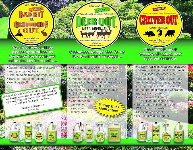 DEER OUT® 1 Gallon Ready-to-Use Refill - Deer Repellent.