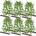 Wesiti 6 Packs Foldable Cucumber Trellis for Raised Bed 34W x 48H Adjustable a Frame Garden Trellis for Climbing Plants Outdoor Yard Metal Plant Support for Vegetables Tomato Pea Flower Vine Squash