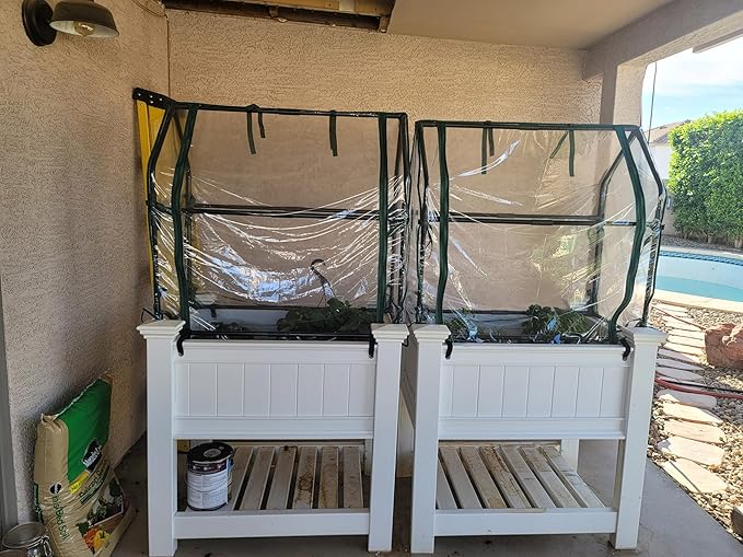 Gardzen Mini Greenhouse Heavy Duty Portable Green House Clear Tent Small Greenhouse for Indoor Outdoor Plants 36.2”(L) x36.2”(W) x42.5”(H)