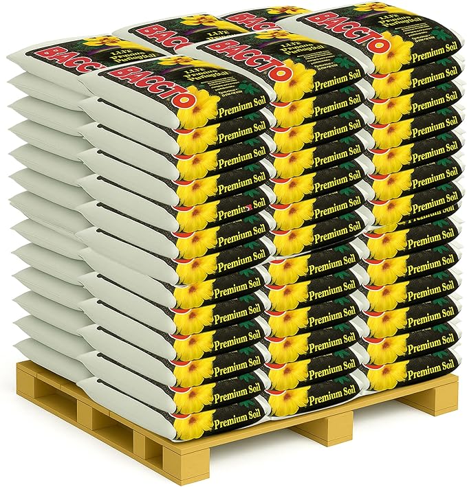 Michigan Peat 1440 Baccto Lite Premium Potting Soil for Indoor Outdoor Gardening Seed Starting Propagation and More 40 Quart Bag 65 Pack