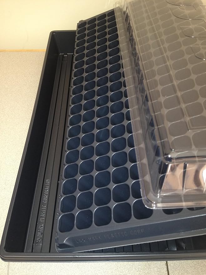 Seed Starting Kit (2ea) Seed Trays 200 Cell Plug Trays Humidity Dome Lids Cloning