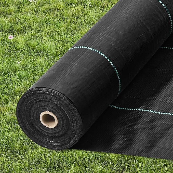 3FTx250FT Premium Heavy Duty Weed Barrier Landscape Fabric 5OZ Woven Geotextile Fabric Under Gravel High Permeability for Weed Blocker Weed Mat Driveway Fabric Weed Control Garden Cloth