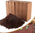 Premium Organic Coconut Coir Bricks - 6 Pack Coco Coir Bricks for Planting Gardening and Potting Soil Substrate. Low EC &amp pH Balanced 100% Organic Peat Moss Mix with Fiber from Coconut Husks