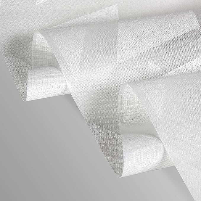 A&ampF Rod Décor - ICY White 4-Panel Single Rail Panel Track Extendable 48-88 W x 94 H Panel Width 23.5