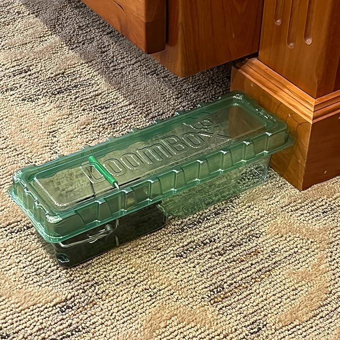 DoomBox™ Green Enclosed Mouse Trap | Keeps The Mess with The Mouse | Patented Click-It™ Closure Technology | Safe for Kids &amp Pets | Certified Child Resistant | Made in USA (5-Pack Green)