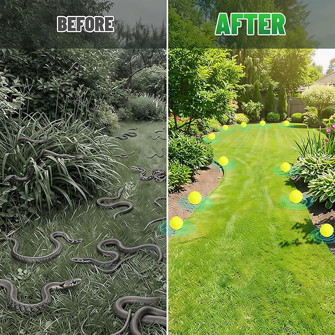 Snake Away Repellent for Outdoors 36 Pcs Snake Repellent for Yard Pet Safe Powerful to Get Rid of Snakes from House Patio Lawn Garden Garage Outside Camping Fishing