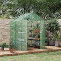 57x57x77 Inch Greenhouse for OutdoorPortable Walk in Greenhouses with Thicken PE CoverDurable Green House Kit with Window Vent 3 Tier 12 Shelves for Indoor Backyard Outside