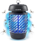 Coby Bug Zapper for Outdoor &amp Indoor 10W Covers 800 Sq. Feet Non-Toxic Chemical-Free Black (CBZ1J6)