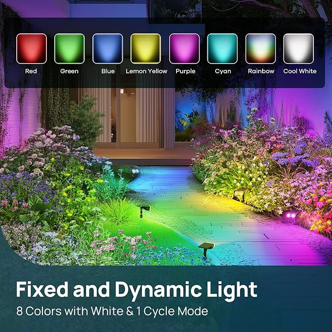 Linkind 6 Pack RGB Color Changing Spotlights SP004 &amp 2 Pack RGB Spotlight StarRay