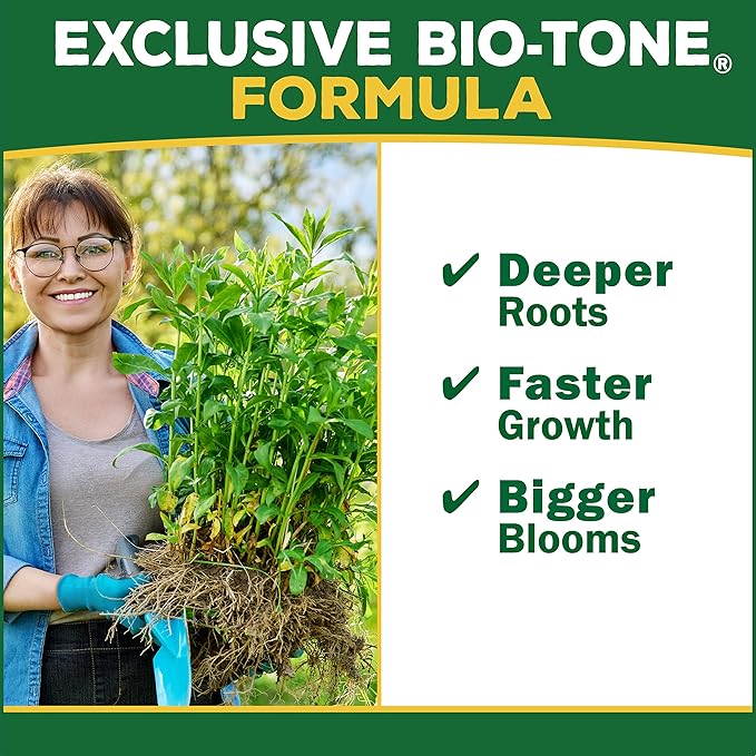 Espoma Organic Bio-Tone Starter Plus 4-3-3 Natural &amp Organic Starter Plant Food with Both Endo &amp Ecto Mycorrhizae 25 lb. Bag The Ultimate Starter Plant Food