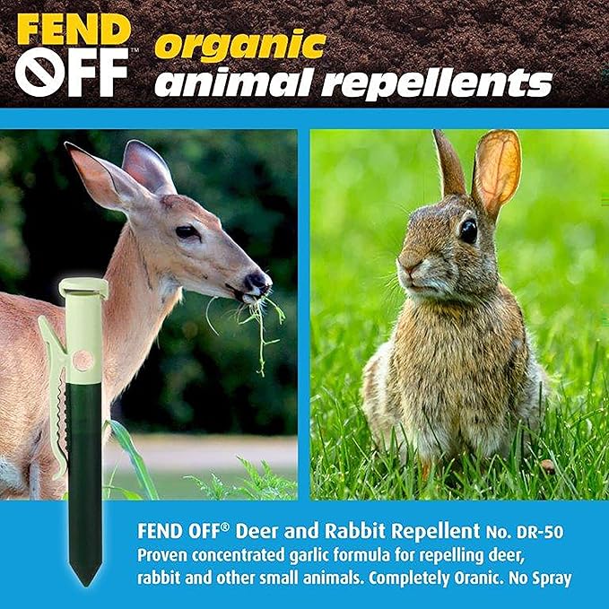 Luster Leaf DR-50 Fend Off Deer and Rabbit Repellent Plant Clips Green (Pack of 3)