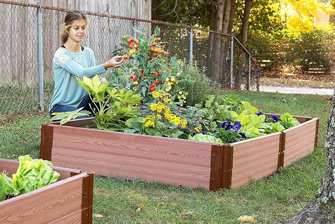 Frame It All One Inch Series 4ft. x 8ft. x 11in. Composite Raised Garden Bed Kit