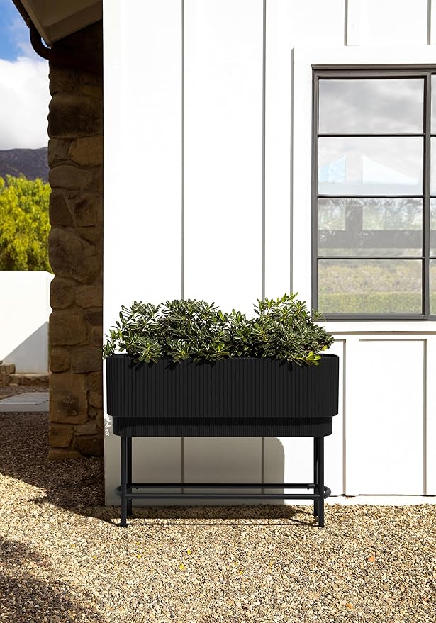 Veradek Demi Series Raised Garden Bed w/Stand - Self-Watering Planter for Backyard &amp Garden | All-Weather Use