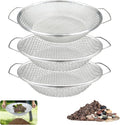 3PCS Soil Sifter for Gardening Rock Sifter for 5gallon Bucket Dirt Sifter Compost Sifter Sifter for Gravel Sawdust Vermicompost 3mm 6mm8mm Soil Sifter with Handle