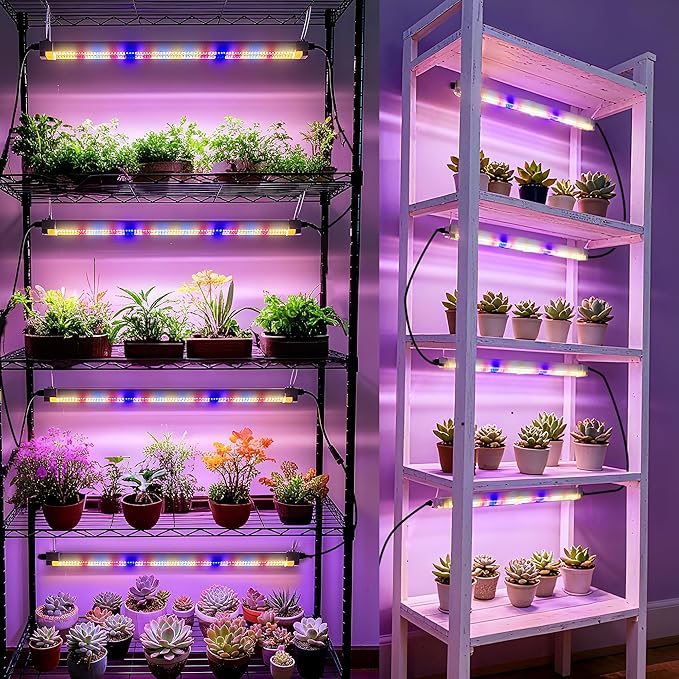 FARMLITE Grow Lights for Indoor Plants Full Spectrum Grow Light Strips for Indoor Plants Grow Lamp Led Seeding Grow Light (4 Pack)