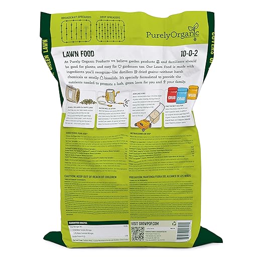 Purely Organic Products Lawn Food 10-0-2 15 LB (Covers 3000 Square Feet)