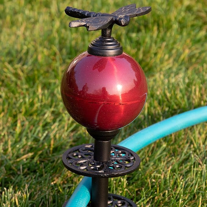 Clever Garden Heavy Duty Decorative Hose Guide - Dragonfly 1 Pack