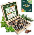 LUSH&ampDEW Culinary Herbs Kitchen Garden Seed Bank Gardening Gifts for Women Men 16 Varieties Non-GMO Heirloom Seeds for Planting Herb in Raised Garden Beds Windowsill Survival Kit for Cooking Sp