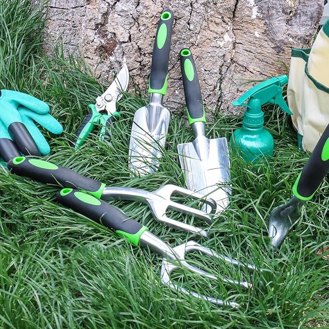 Gardening Supplies Garden Tool Set 19 Pcs Stainless Steel Garden Tool Kit with Bag Ideal Gardening Gifts for Women