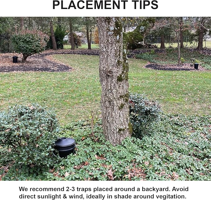 STUCK Pro AGO Mosquito Trap + Decorative Bucket Naturally Attract &amp Capture Container-Breeding Mosquitoes Pet &amp Kid Safe Just Add Water &amp Attractant &amp Place on the Included Vessel