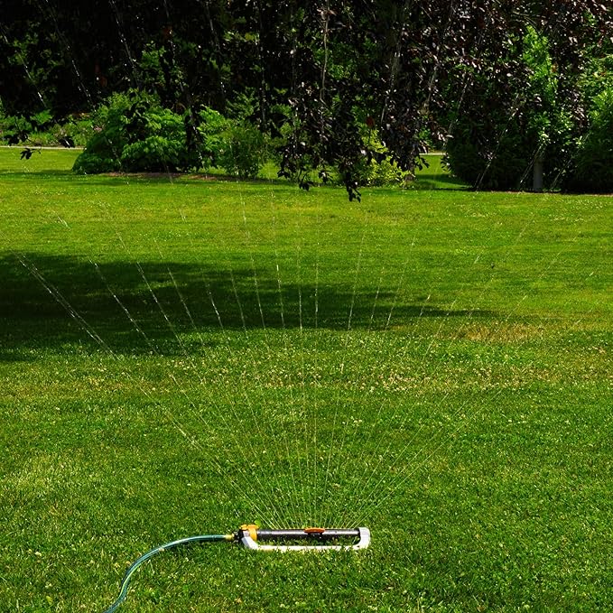 Melnor 65154AMZ XT Turbo Oscillating SprinklerMetal Base4500 sq. ft.Quick Connect Bundle3-Way AdjustableBlackYellow(Pack of 12)