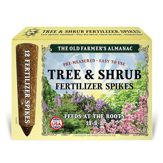 The Old Farmer's Almanac Tree &amp Shrub Fertilizer Spikes (Box of 12 Spikes - 3 Lbs)