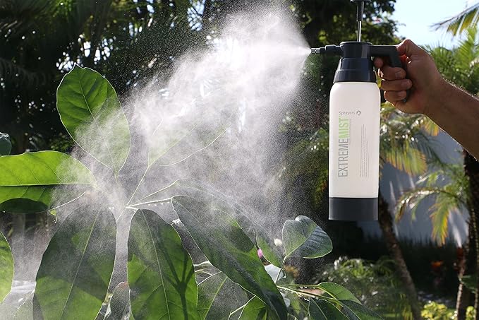 ExtremeMIST High-Performance Garden Sprayer - Ultimate Plant Mister &amp Spray Bottle for Plants - Horticultural Hand Pump Sprayer with Adjustable Brass Nozzle - Outdoor &amp Indoor Plant Humidifier