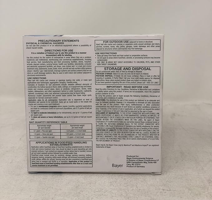 Bayer - Maxforce Impact 4 Tips 4 plungers 4 reservoirs