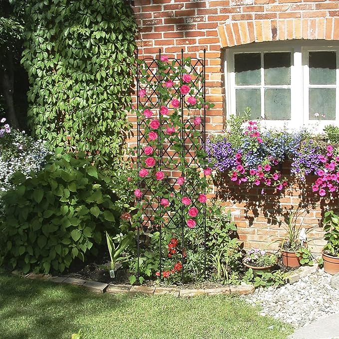 Plant Climbing Support Garden Trellis Rack Trellis Decorative Garden Trellis Metal Support Wire Climbing Plants Vines Flowers Rack for Climbing Vines Flower(#1)