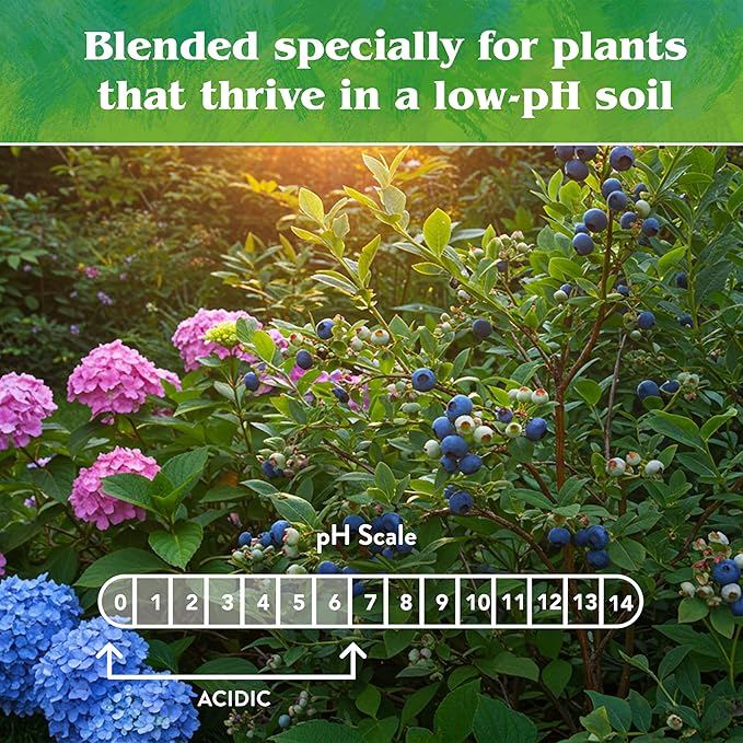 Down To Earth All Natural Fertilizers Organic Acid Mix - Plant Food for Blueberries Raspberries Azaleas and Rhododendrons 4-3-6 25 lb