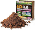 Coco Garden Soil 11 lb. Compressed Coconut Coir Block – Expands to 19.8 Gallons Peat-Free Growing Medium for Gardening and Hydroponics