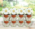 BUZZY Seeds Daydream Mini Terracotta Pots 12-Pack with Daisy Seed Packets – All-in-One Starter Set with Growing Medium and Easy Instructions Gardening Gift Wedding Favors Corporate Gifting