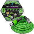 HydroTech 50 ft Expandable Garden Hose - Pro Series 2x Max Flow 3/4 No-Kink Flexibility Lightweight Hose for Lawn Garden Car Washing Deck and Patio Cleaning