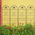 4 Pack Metal Garden Trellis for Climbing Plants Outdoor 71 x 19.7 Climbing Plant Support Rose Garden Vines Flower Vegetable Trellis for Patio Backyard
