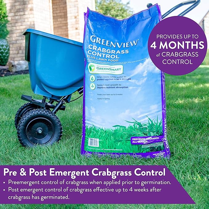 GreenView Crabgrass Control Plus Lawn Food - 13.5 lb. Bag - Covers 5000 sq. ft